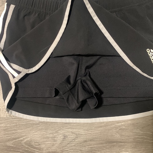 Black Adidas short skirt with built in shorts - Picture 2 of 3